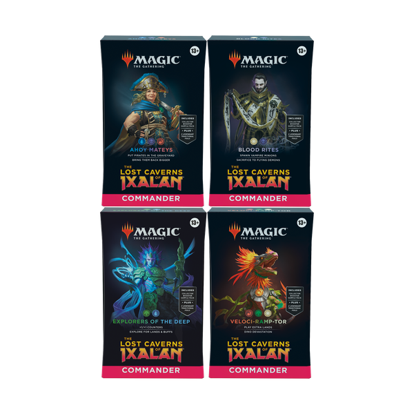Lost Caverns of Ixalan Commander Deck Set of 4
