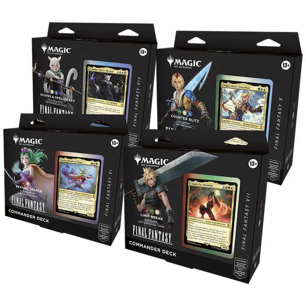Final Fantasy Commander Deck Set of 4